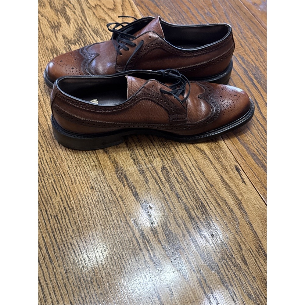 Imperial Biltrite Shoes Mens 11C  Wingtip Oxford Brown Leather Lace Up‎ - Picture 3 of 10